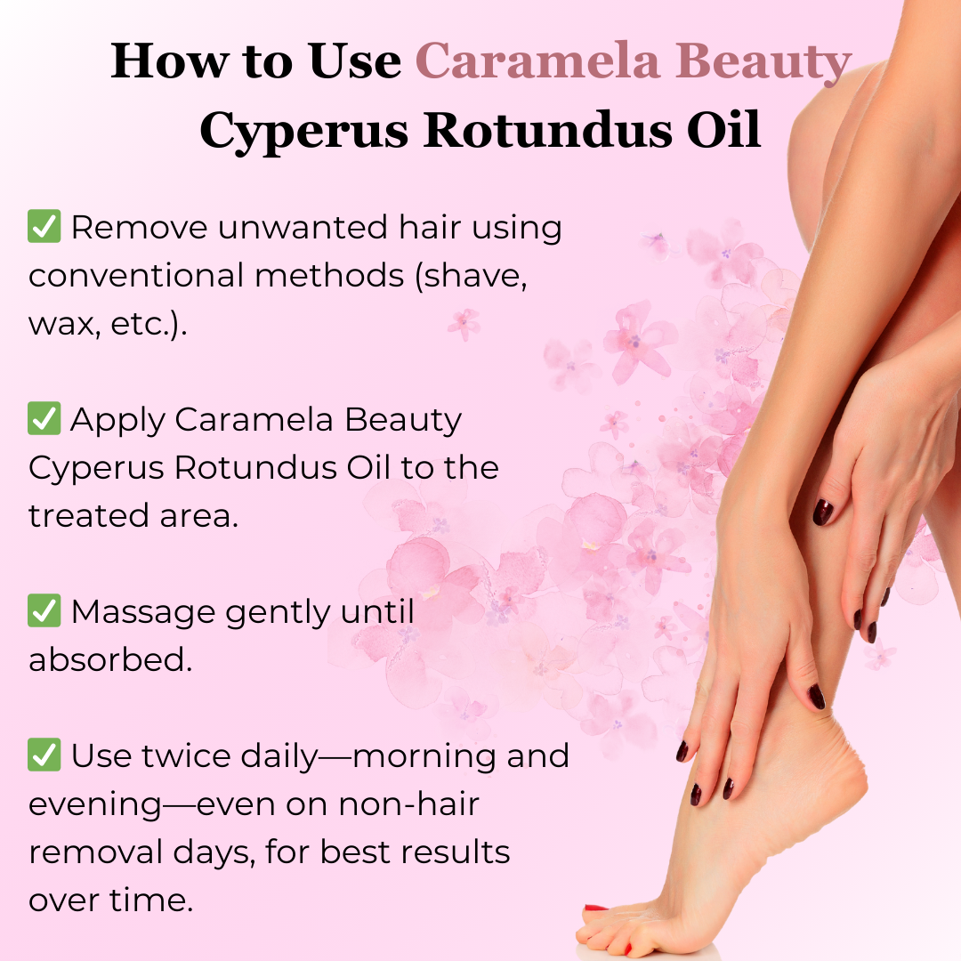 Cyperus Rotundus Oil for Hair Reduction
