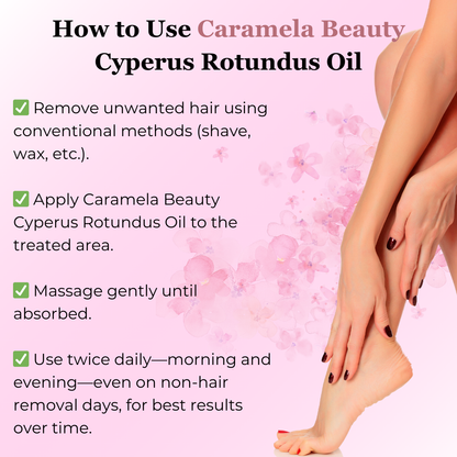 Cyperus Rotundus Oil for Hair Reduction